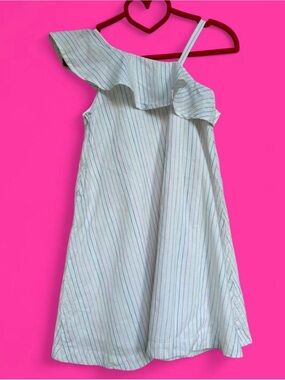 Hope & Henry Flounce Linen Dress
